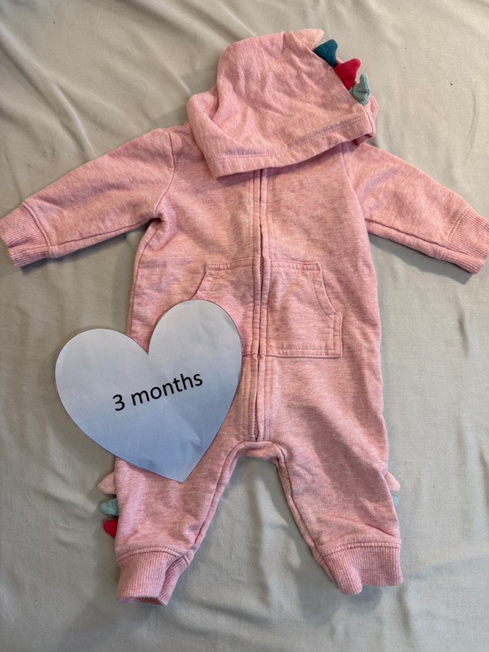 Carter's - 3M Cozy Pink Kids One Piece/Romper